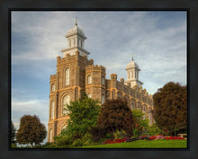 Load image into Gallery viewer, Logan Utah Temple House on a Hill Gallery Wrap