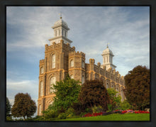 Load image into Gallery viewer, Logan Utah Temple House on a Hill Gallery Wrap