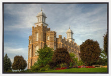 Load image into Gallery viewer, Logan Utah Temple House on a Hill Gallery Wrap