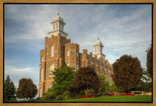 Load image into Gallery viewer, Logan Utah Temple House on a Hill Gallery Wrap