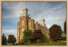 Load image into Gallery viewer, Logan Utah Temple House on a Hill Gallery Wrap