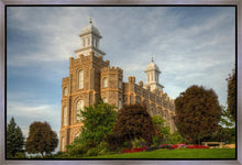 Load image into Gallery viewer, Logan Utah Temple House on a Hill Gallery Wrap