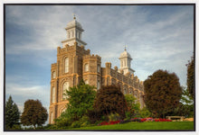 Load image into Gallery viewer, Logan Utah Temple House on a Hill Gallery Wrap