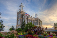 Load image into Gallery viewer, Logan Utah Temple Mountain of God Gallery Wrap