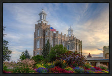 Load image into Gallery viewer, Logan Utah Temple Mountain of God Gallery Wrap