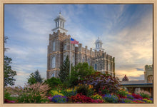 Load image into Gallery viewer, Logan Utah Temple Mountain of God Gallery Wrap