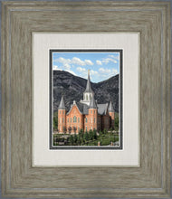 Load image into Gallery viewer, Provo City Center Utah Temple Y Mountain Portrait