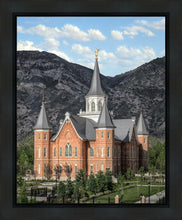 Load image into Gallery viewer, Provo City Center Utah Temple Y Mountain Portrait Gallery Wrap