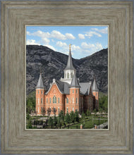 Load image into Gallery viewer, Provo City Center Utah Temple Y Mountain Portrait