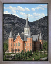 Load image into Gallery viewer, Provo City Center Utah Temple Y Mountain Portrait Gallery Wrap