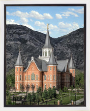 Load image into Gallery viewer, Provo City Center Utah Temple Y Mountain Portrait Gallery Wrap