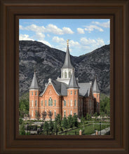 Load image into Gallery viewer, Provo City Center Utah Temple Y Mountain Portrait