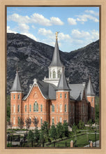 Load image into Gallery viewer, Provo City Center Utah Temple Y Mountain Portrait Gallery Wrap