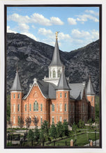 Load image into Gallery viewer, Provo City Center Utah Temple Y Mountain Portrait Gallery Wrap