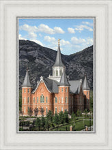 Load image into Gallery viewer, Provo City Center Utah Temple Y Mountain Portrait