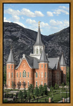 Load image into Gallery viewer, Provo City Center Utah Temple Y Mountain Portrait Gallery Wrap