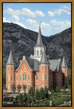 Load image into Gallery viewer, Provo City Center Utah Temple Y Mountain Portrait Gallery Wrap