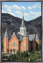 Load image into Gallery viewer, Provo City Center Utah Temple Y Mountain Portrait Gallery Wrap