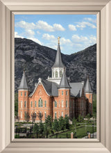 Load image into Gallery viewer, Provo City Center Utah Temple Y Mountain Portrait