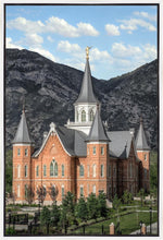 Load image into Gallery viewer, Provo City Center Utah Temple Y Mountain Portrait Gallery Wrap