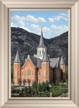Load image into Gallery viewer, Provo City Center Utah Temple Y Mountain Portrait