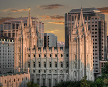 Load image into Gallery viewer, Salt Lake City Utah Temple A Mighty Refuge Gallery Wrap