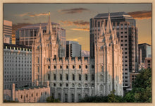 Load image into Gallery viewer, Salt Lake City Utah Temple A Mighty Refuge Gallery Wrap
