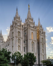 Load image into Gallery viewer, Salt Lake City Utah Temple Rays of Light Portrait Gallery Wrap