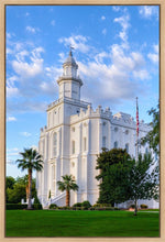Load image into Gallery viewer, St. George Utah Temple House of Angels Portrait Gallery Wrap