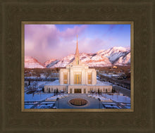 Load image into Gallery viewer, Ogden Winter Sunset Aerial