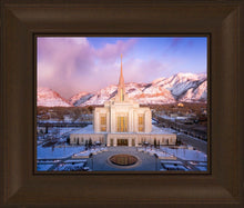 Load image into Gallery viewer, Ogden Winter Sunset Aerial