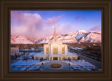 Load image into Gallery viewer, Ogden Winter Sunset Aerial