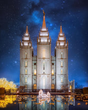 Load image into Gallery viewer, Salt Lake Starry Night Nativity