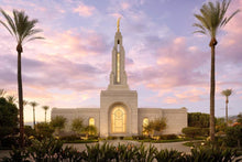 Load image into Gallery viewer, Redlands Temple Fountain Sunset
