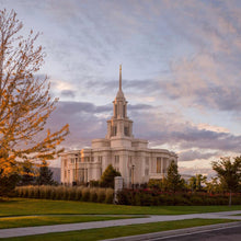 Load image into Gallery viewer, Payson Temple Autumn Light