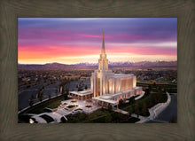 Load image into Gallery viewer, Oquirrh Mountain Pink Sunset Aerial
