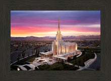 Load image into Gallery viewer, Oquirrh Mountain Pink Sunset Aerial
