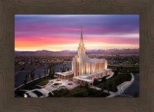 Load image into Gallery viewer, Oquirrh Mountain Pink Sunset Aerial