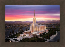 Load image into Gallery viewer, Oquirrh Mountain Pink Sunset Aerial