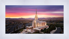 Load image into Gallery viewer, Oquirrh Mountain Pink Sunset Aerial