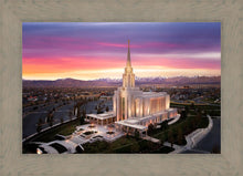 Load image into Gallery viewer, Oquirrh Mountain Pink Sunset Aerial