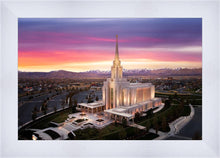 Load image into Gallery viewer, Oquirrh Mountain Pink Sunset Aerial