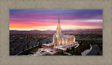 Load image into Gallery viewer, Oquirrh Mountain Pink Sunset Aerial
