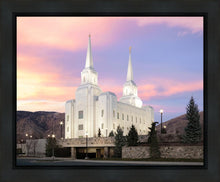 Load image into Gallery viewer, Brigham City Pastel Sunset Gallery Wrap