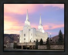 Load image into Gallery viewer, Brigham City Pastel Sunset Gallery Wrap