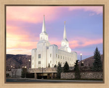 Load image into Gallery viewer, Brigham City Pastel Sunset Gallery Wrap