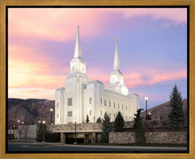 Load image into Gallery viewer, Brigham City Pastel Sunset Gallery Wrap