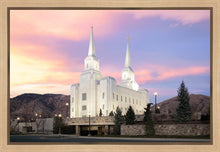 Load image into Gallery viewer, Brigham City Pastel Sunset Gallery Wrap