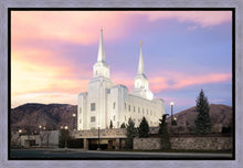 Load image into Gallery viewer, Brigham City Pastel Sunset Gallery Wrap