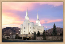 Load image into Gallery viewer, Brigham City Pastel Sunset Gallery Wrap
